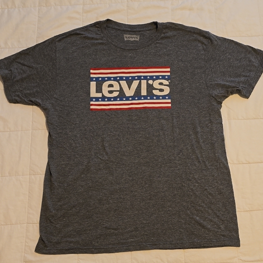 Levi's Gray and Red Shirts